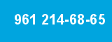 961 214-68-65 961 214-68-65